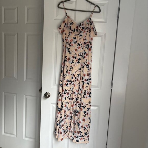 Band of Gypsies Blush Floral Maxi Dress - Picture 1 of 4